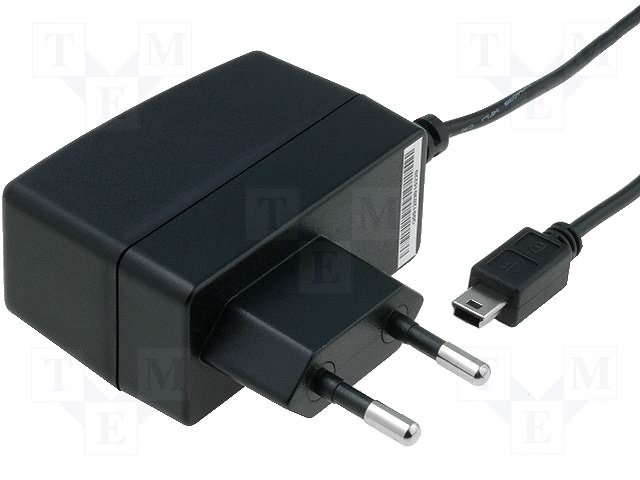 Barošanas bloks 220V=>5V(miniUSB), 1.2A, 6W, 170gr.