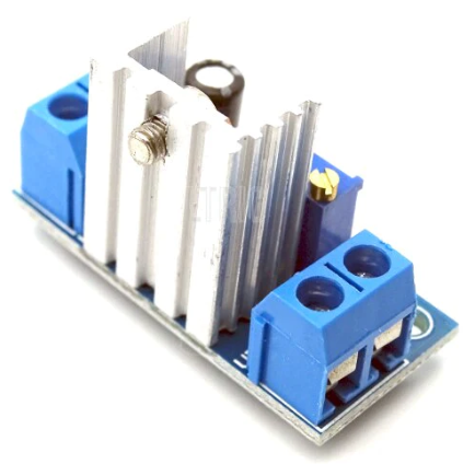 Modulis: Regulators ar trimmeri, step down, Uie=4.2...40V, Uiz=1.3...37V, 1.5A, 35x17x24mm, LM317T