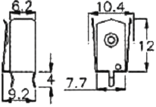 Bateriju turētājs AAA, PCB