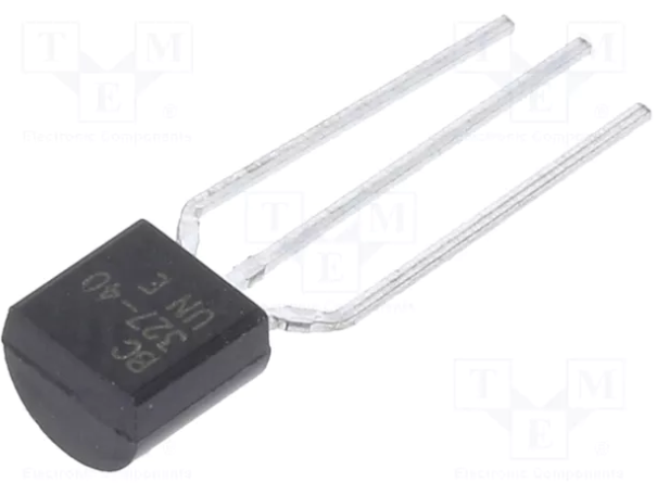 BC327-40 Tranzistors PNP, -50V, -0.8A, 0.625W, 100MHz, TO-92