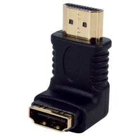 HDMI štekers uz HDMI ligzda, 90°, pārēja