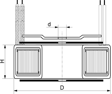 Transformators 220V=>2x12V, 2x830mA, 20VA, Ø70x30mm, toroids
