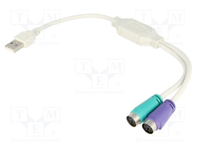 USB-A štekers - 2*PS/2 ADAPTERS, 0.2m