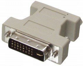 DVI štekers uz VGA ligzda, savienotājs
