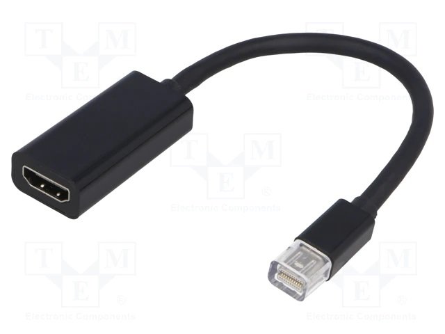 MiniDISPLAYPORT štekers/HDMI ligzda, pārēja, 0.2m