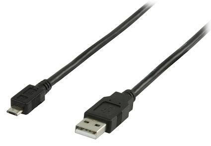 MicroUSB-B štekers/USB A štekers, vads, 0.6m