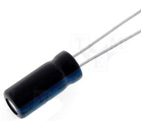 47/63V, 105C, Ø6.3x11mm, ±20%, Kondensators elektrolītisks, 1000h, SAMWHA, ar lokaniem izvadiem