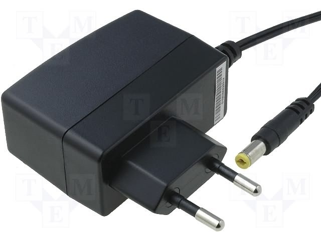 Barošanas bloks 220V=>7.5V, 1A, 5.5/2.1mm, 7.5W, 75g.