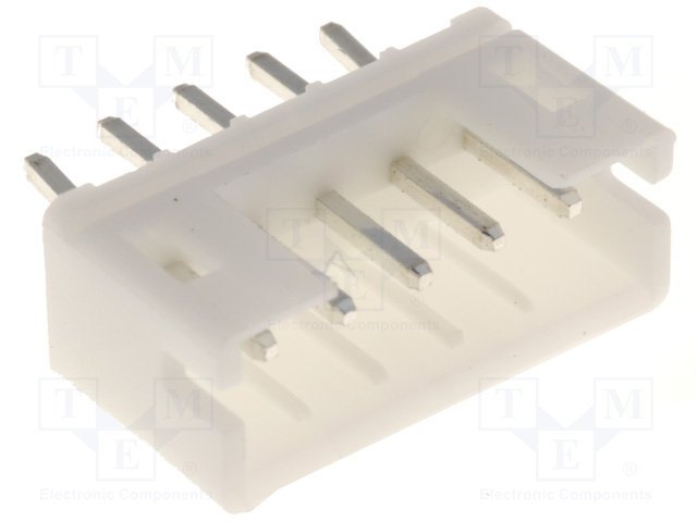 5pin, ligzda/papa, šasijai, solis=2.0mm, THT, 100V/1A