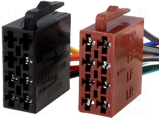 ISO-STANDARD  štekers auto savienotājvads, 13(5+8)