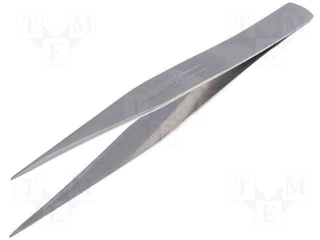 Pincete L=125mm, tērauds, galu platums 1mm, taisnās beigas, ENGINEER