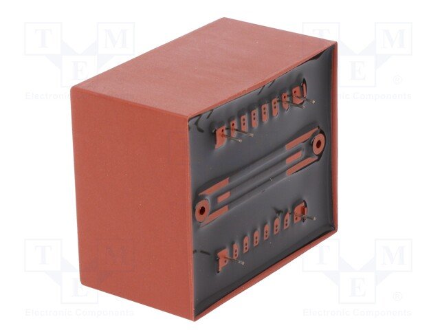Transformators 220V=>2x15V, 2x1000mA, 30VA, 70x59x48.75mm