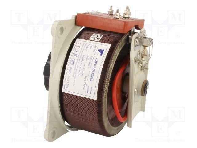 Regulējamais autotransformators, 230Vac, Uizeja:0...260V, 5A, 6.8kg, Pēc iepriekšēja pasūtījuma