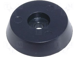 Kājiņa no PVH Ø25*5.8mm, diametrs caurumiem 3.3mm