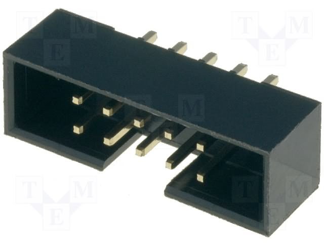 10pin(2x5), IDC, "papa/THT", solis=2.0x2.0mm, taisns