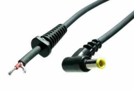 5.5/3.0/1mm, L=9mm, leņķisks štekers, 78V/8A, 2x1mm2, ar vadu 1.5m