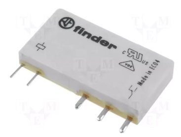 Relejs DC48V, SPDT, 6A/250VAC, 6A/30VDC, 12.3k(3.9mA), viens kontakts uz pārslēgšanu(AgNi), 28x5x15mm, FINDER