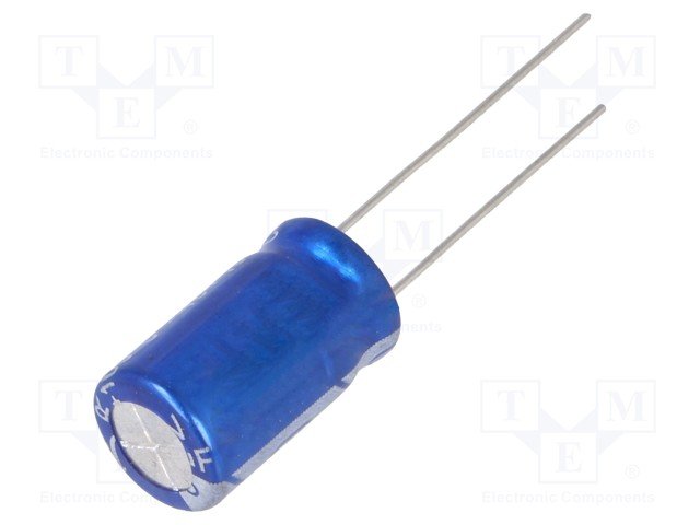 220/25V 105C, Ø8x15mm, ±20%, Kondensators elektrolītisks, 7000h, Jb Capacitors, ar lokaniem izvadiem
