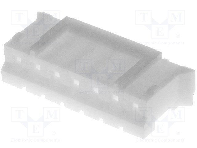 7pin, štekers/mama uz vadam, bez kontaktiem, solis=2.0mm, 100V/1A