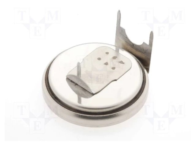 CR2450 litija baterija, horizontala ar kajām, 3.0V, Ø24.7x5.0mm, 560mAh, VARTA MICROBATTERY, 6.78g.