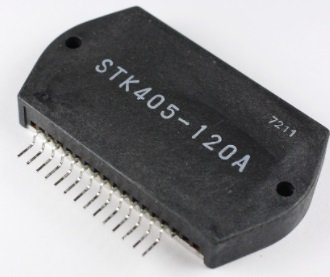STK405-120A Mikroshēma PWR AMP, 2*80W/6E, 33V, 0.1%