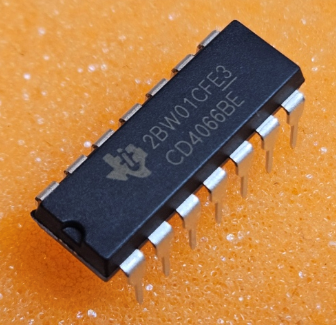CD4066BE Mikroshēma CMOS Quad Bilateral Switch, DIP14