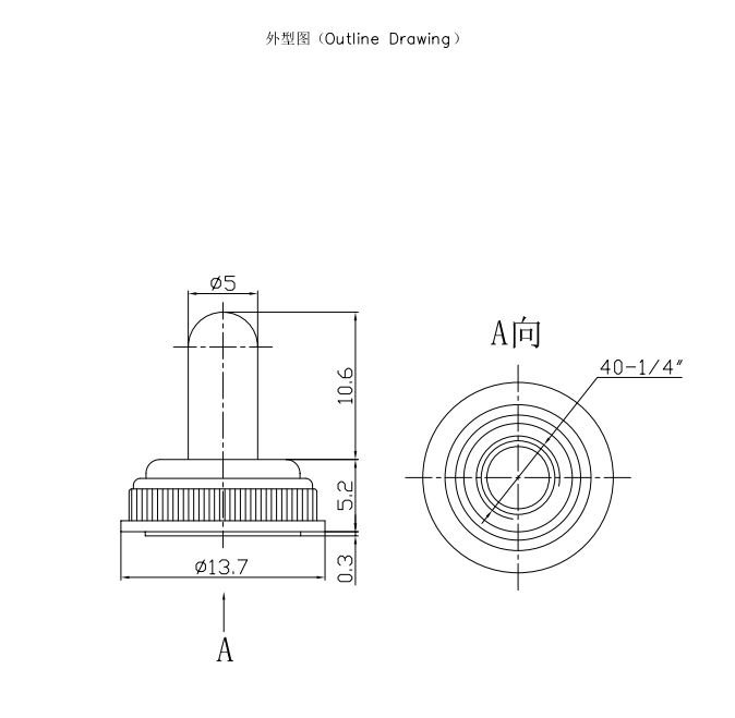 Aizsardzības plēves vaciņš TS, 40-1/4", collas vītne