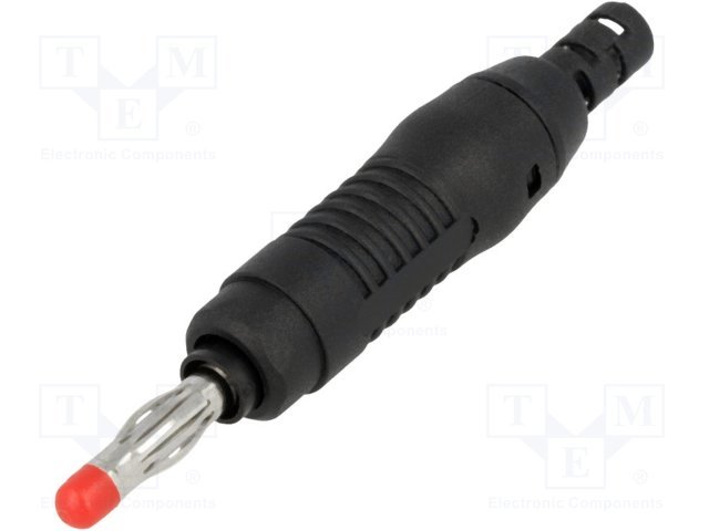 Testera štekers, 4mm, 32A/60VDC, L=68.3m, melnā krasa