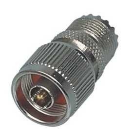 N konektors štekers uz UHF ligzda, pārēja