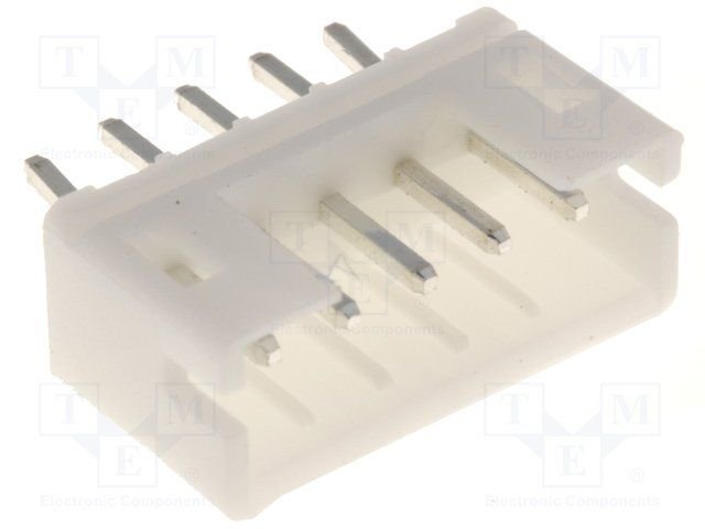 5pin, ligzda/papa, šasijai, solis=2.0mm, THT, 100V/1A