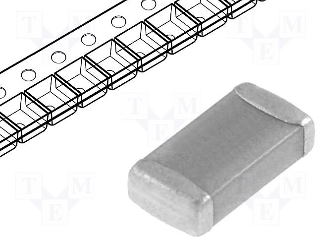 2.2mkF-1206-X7R-25V-K SMD Kondensators, 1206