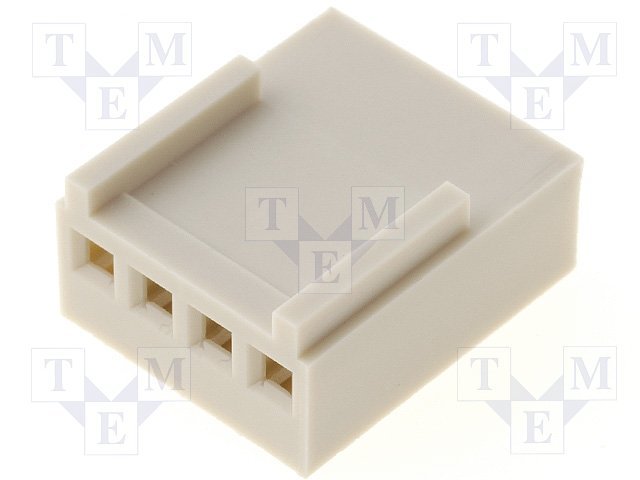 4pin, štekers/mama uz vadam, bez kontaktiem, solis=2.54mm, 250V/3A, NS25