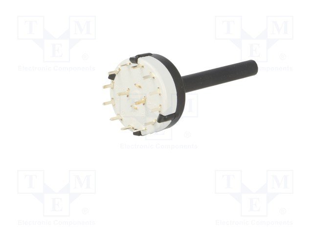 Galetes parslēdzejs 2=>6 kontakts, 0.15A/250V, THT, BBM (non-shorting)