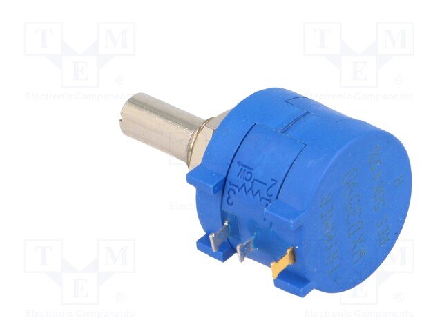 50K/2W maiņigs rezistors daudzapgriežams, plastmasas ass 6mm