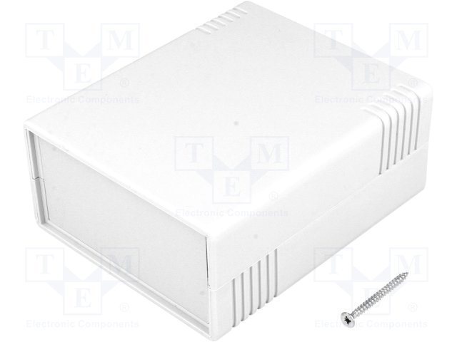 Plastmasas korpuss, 91x111x49mm, ABS, pelēkā krasa