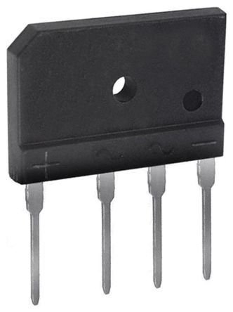 GBK50M Tiltiņš, 1000V, 50A, 30x20x4.6mm, plakans, vertikāls