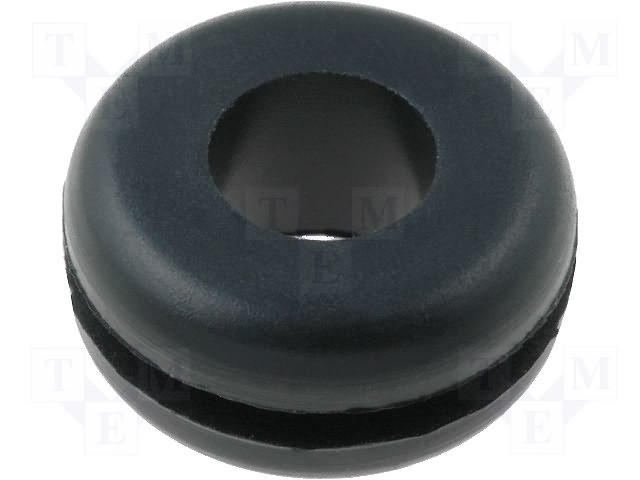 Kabeļu ievade gumijas d=6.3/D=9.5/h=1.6mm