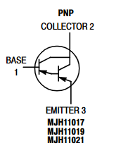 MJH11021G Tranzistors PNP+Darl, -250V, -15A, 150W, TO-218