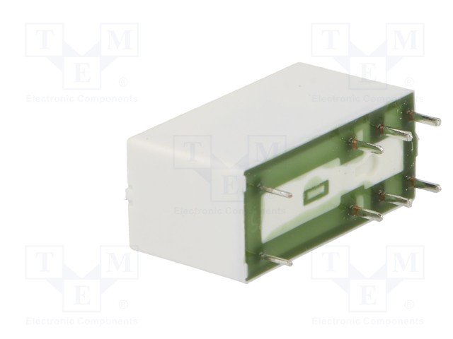 Relejs 110VAC, DPDT, 2x8A/250VAC, 2x8A/24VDC, 8.9kΩ(12mA), IP67, divi kontakti, 29.0x12.7x15.7mm, RELPOL