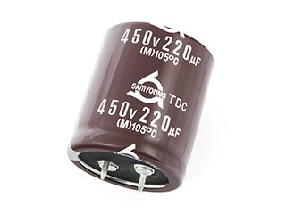 220/450V, 105C, Ø30x35mm, ±20%, Kondensators elektrolītisks, 2000h, SamYoung, SNAP-IN