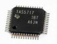 TAS5717L SMD Mikroshēma 10-W Digital Audio Power Amplifier with Integrated Cap-Free HP Amplifier, HTQFP48