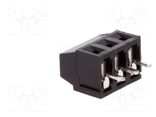 Terminal blocks PCB, 3pin, 3.81mm, 1.5mm2, 150V/10A, 26AWG...16AWG, 11.43x8.6x7.4mm