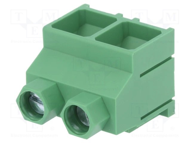Terminal Blocks PCB, ar skrūvēm, 2pin, 9.52mm, 0.05...4mm2, 1000V/36A, 19x16x21.5mm