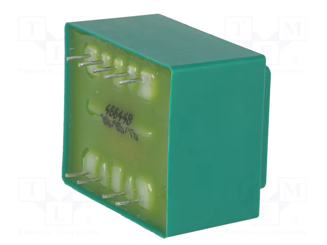 Transformators 220VAC=>2x6V, 2x330mA, 4VA, 35x42x29mm