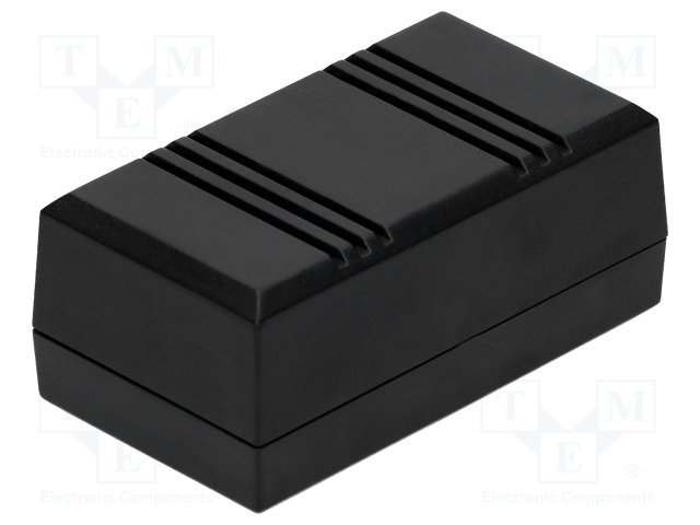 Plastmasas korpuss, 56x100x43mm, ABS, melnā krasa