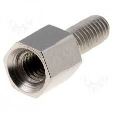 Distancers L=5mm, M3 iekšeja vitne- M3 areja vitne, misiņš