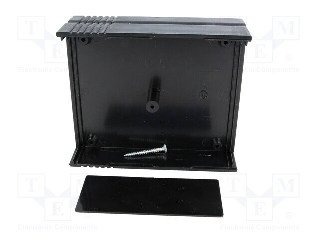 Plastmasas korpuss, 91x111x43mm, ABS, melnā krasa