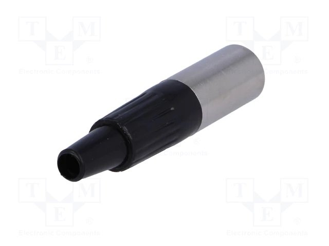 XLR mini 3PIN štekers melns, vadam