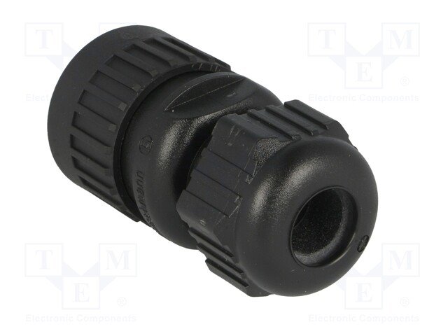 7Pin rūpņiecības savienotājs uz vadu "mama" dakša, 10A/250V, IP67, apaļš, serija CA