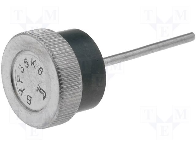 BYP35K6 Diode, 600V, 35A, presejāms, izvads katods/korpusā anods, Ø12.75x4.2mm, Press-Fit